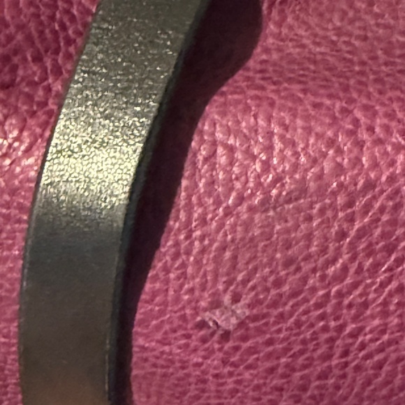 Grommets Leather Craft Mini Duffle Lot Of 2 Grape & Cobalt Leather - Picture 15 of 16